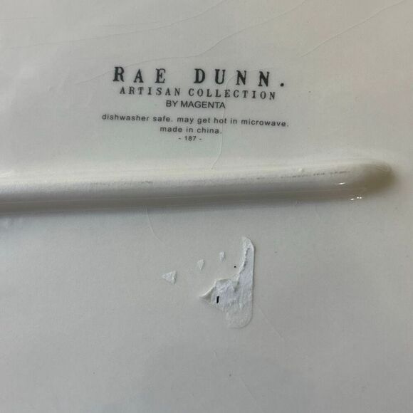 Rae Dunn Christmas platter Magic Merry Mischief 3 elf elves plate tray +2 plates - Picture 6 of 9